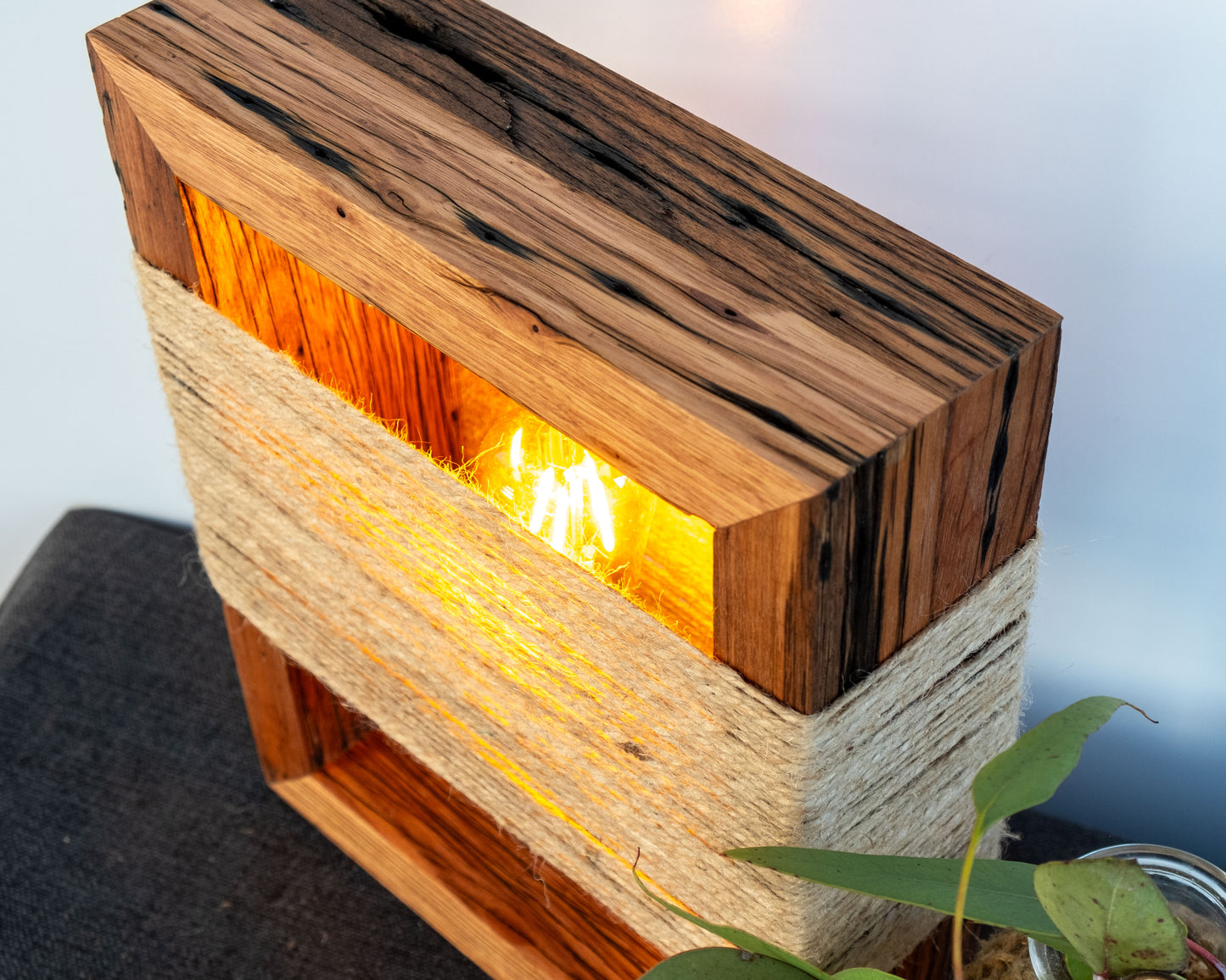 Handmade Recycled Mountain Ash Timber 12volt Lamp