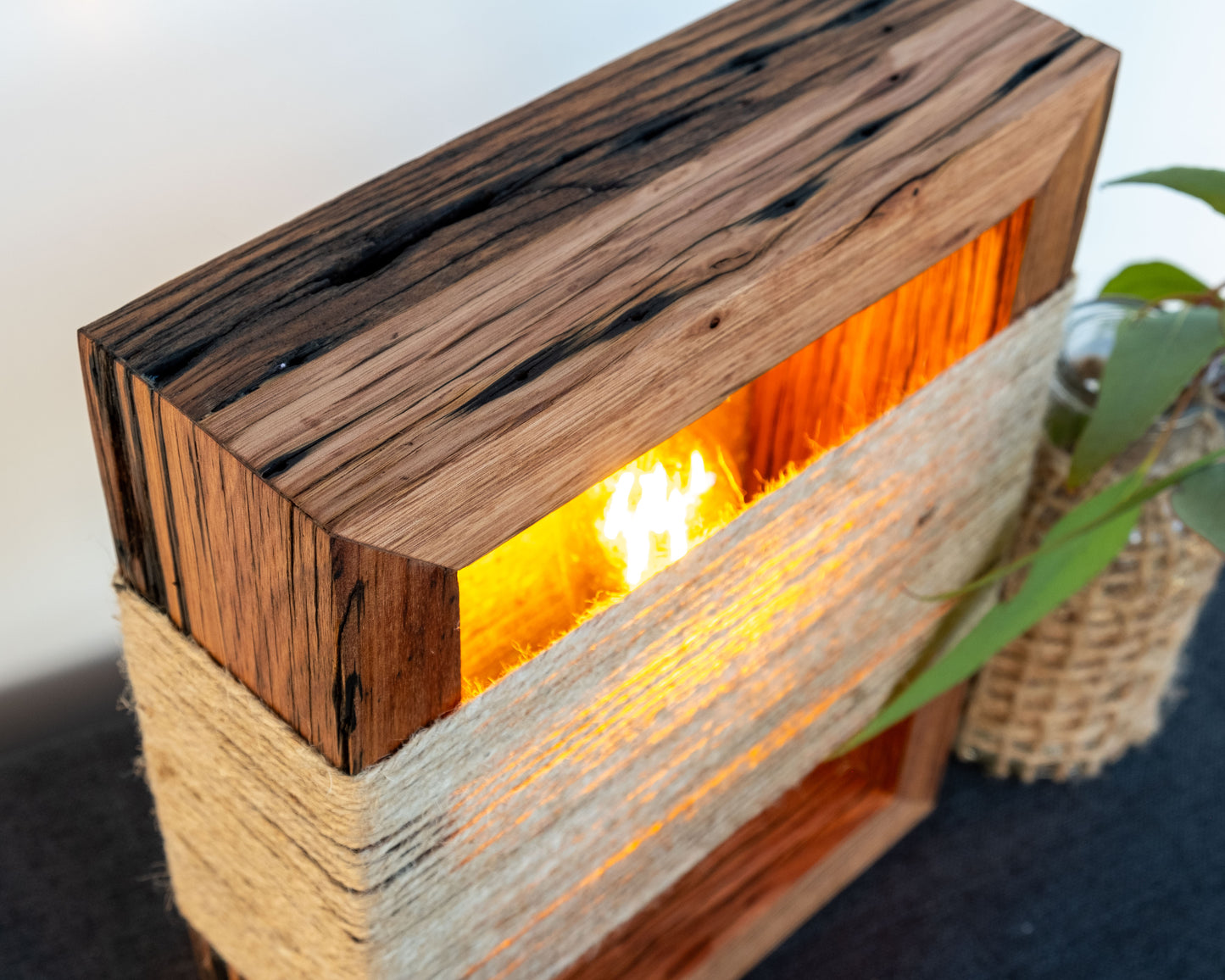Handmade Recycled Mountain Ash Timber 12volt Lamp
