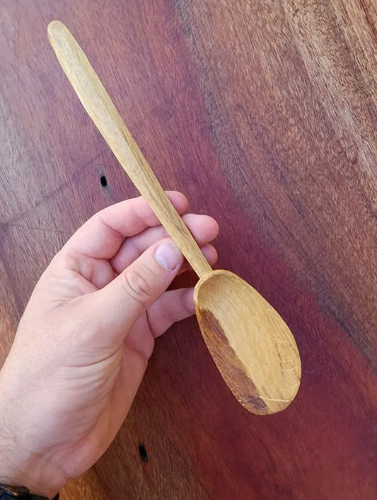 Oak camp/eating spoon