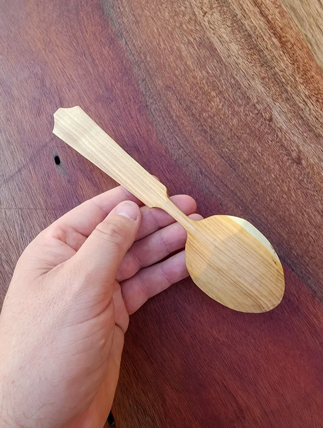 Poplar eating spoon