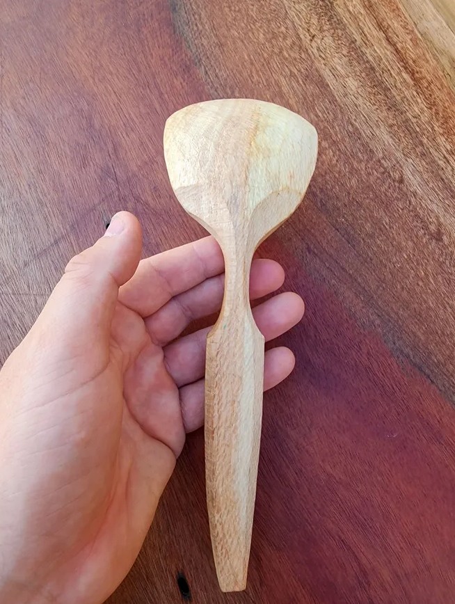 Silky Oak serving spoon