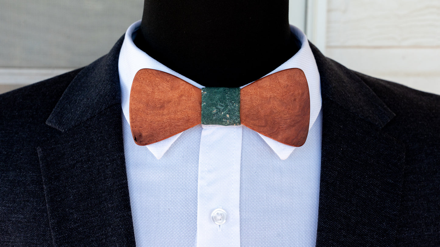 Handmade Redgum Wood Bowtie