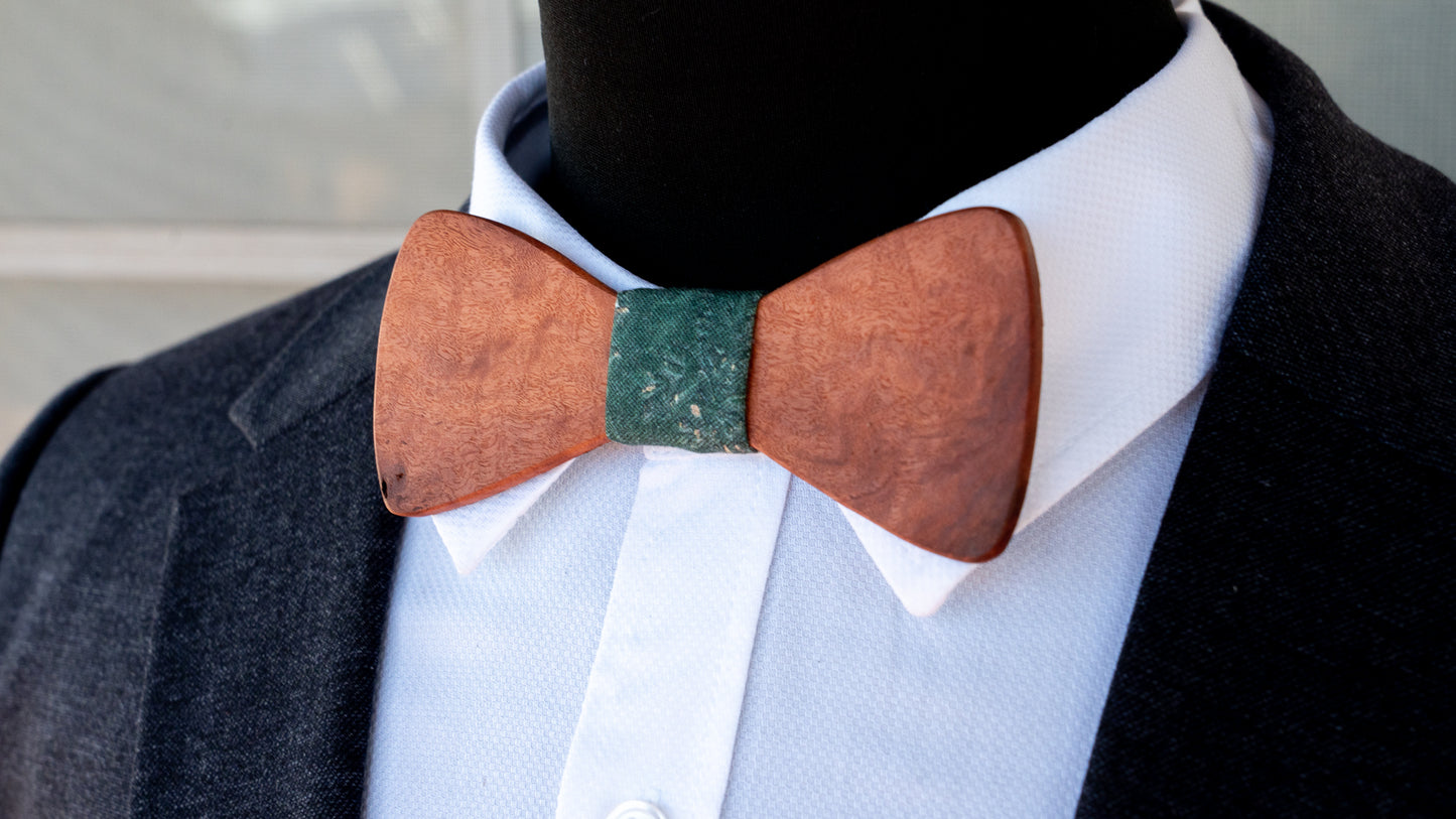 Handmade Redgum Wood Bowtie