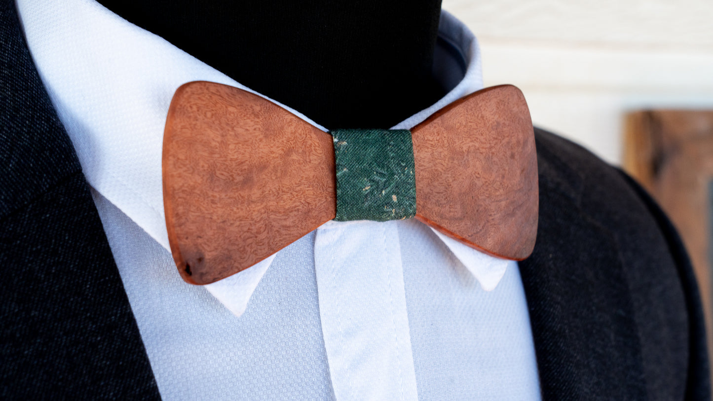Handmade Redgum Wood Bowtie