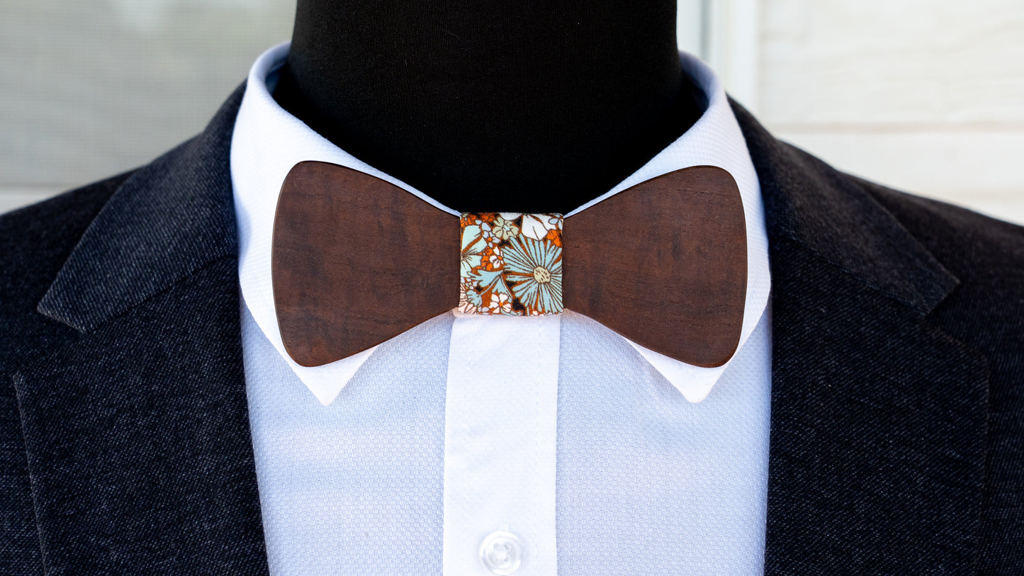 Handmade Ringed Gidgee Wood Bowtie