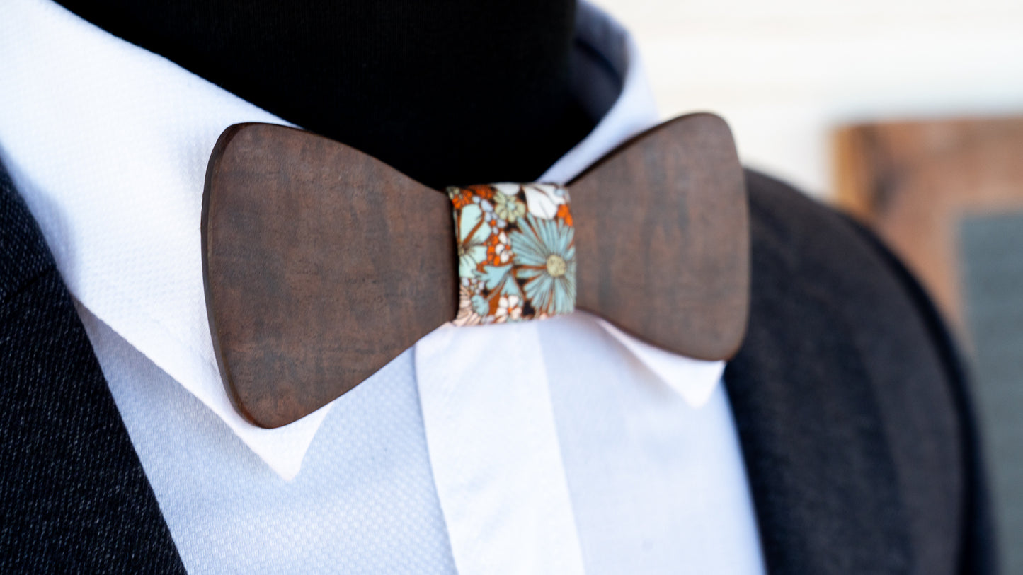 Handmade Ringed Gidgee Wood Bowtie