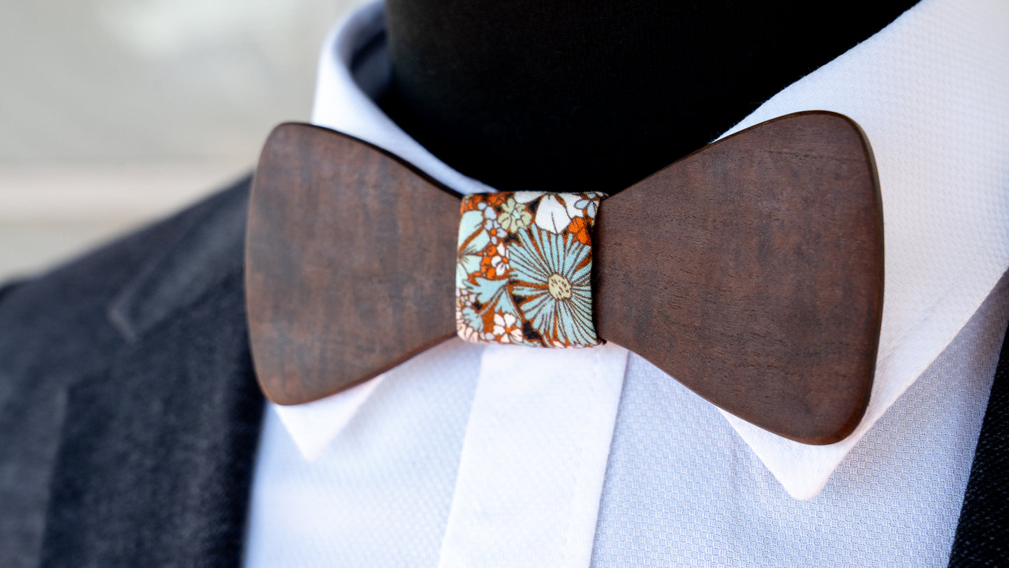 Handmade Ringed Gidgee Wood Bowtie