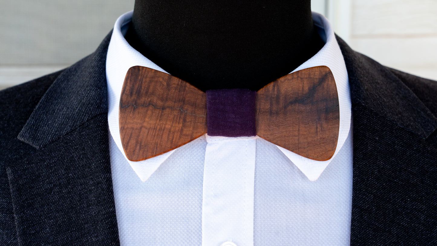 Handmade Ringed Gidgee Bowtie