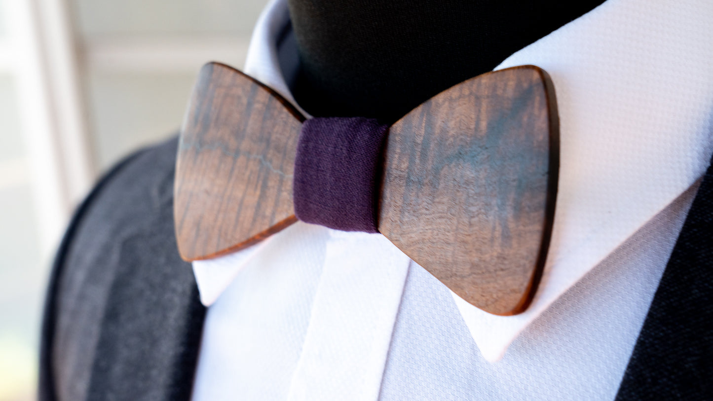 Handmade Ringed Gidgee Bowtie
