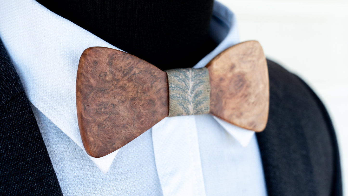 Handmade Red Mallee Burl Bowtie