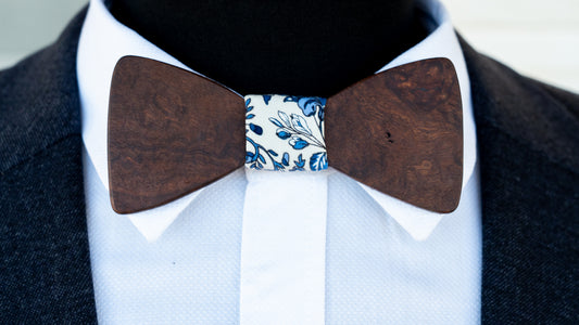Handmade Ringed Gidgee Bowtie