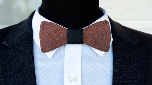 Beefwood Bowtie - Black Pattern