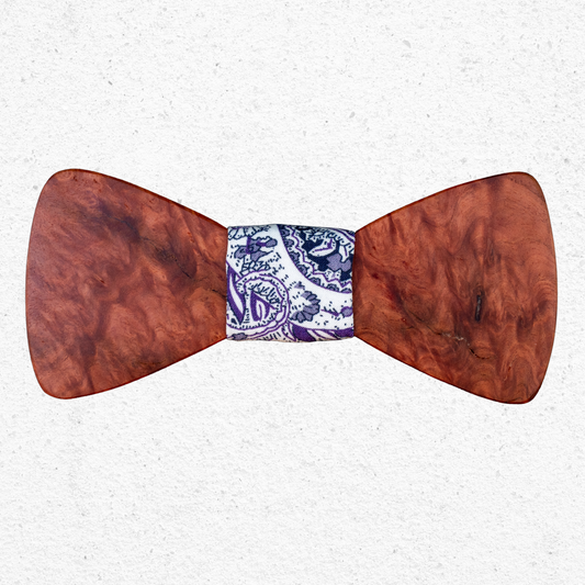 Handmade Redgum Wood Bowtie
