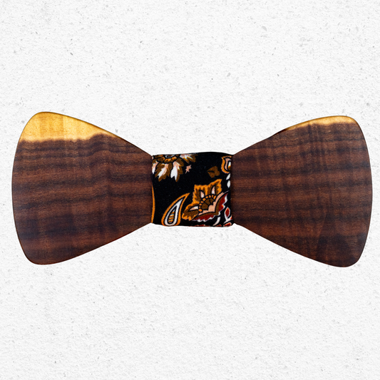 Handmade Ringed Gidgee Bowtie