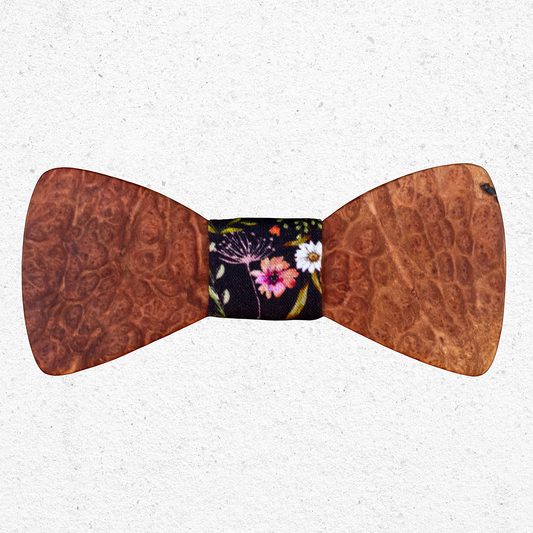 Handmade Red Mallee Burl Bowtie