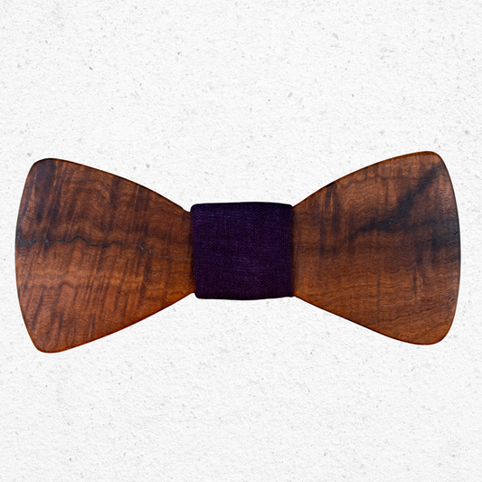 Handmade Ringed Gidgee Bowtie