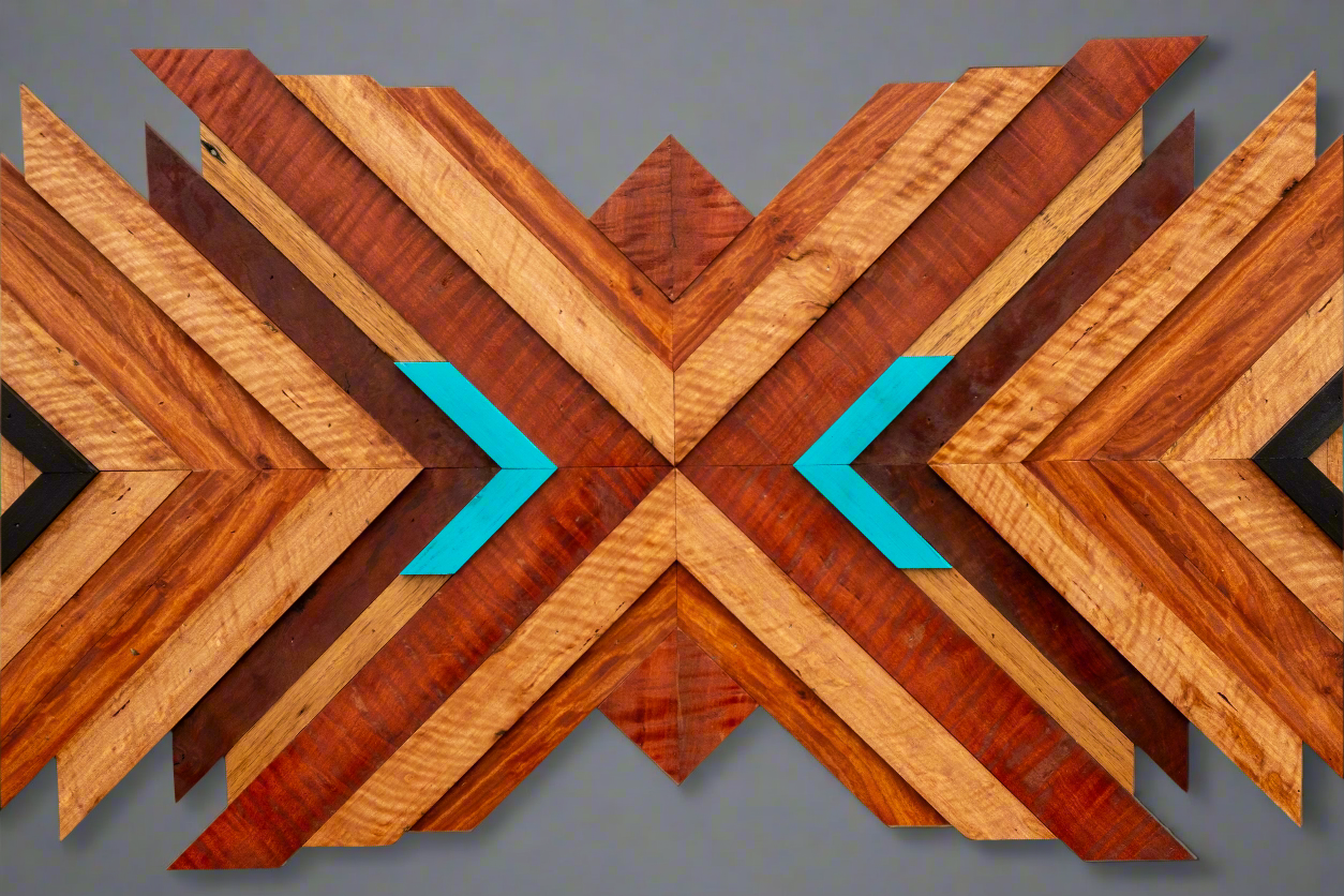 Highly Figured Mosaic Wooden Wall Art