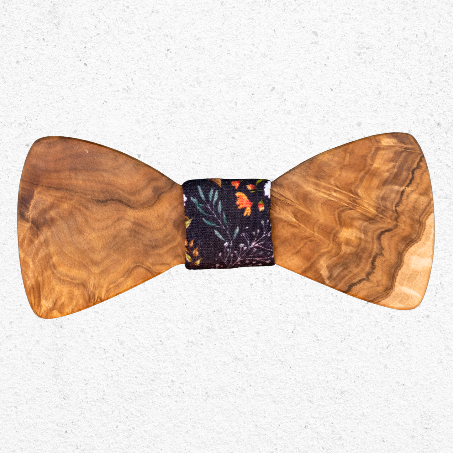 Handmade Brown Mallee Burl Wood Bowtie