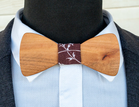 Tasmanian Myrtle Bowtie - Maroon Centre