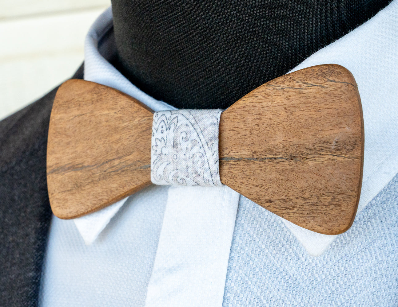 Handmade Blackbutt Wood Bowtie