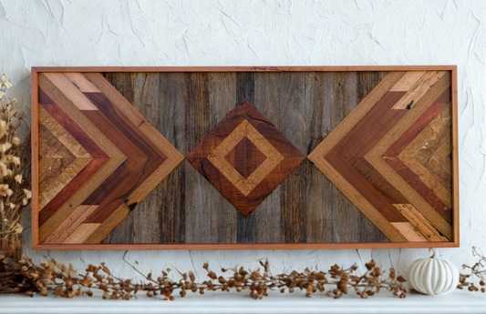 Hardwood Mosaic Wall Art