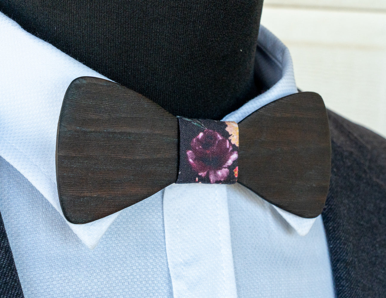 Handmade Charred Huon Pine Wood Bowtie