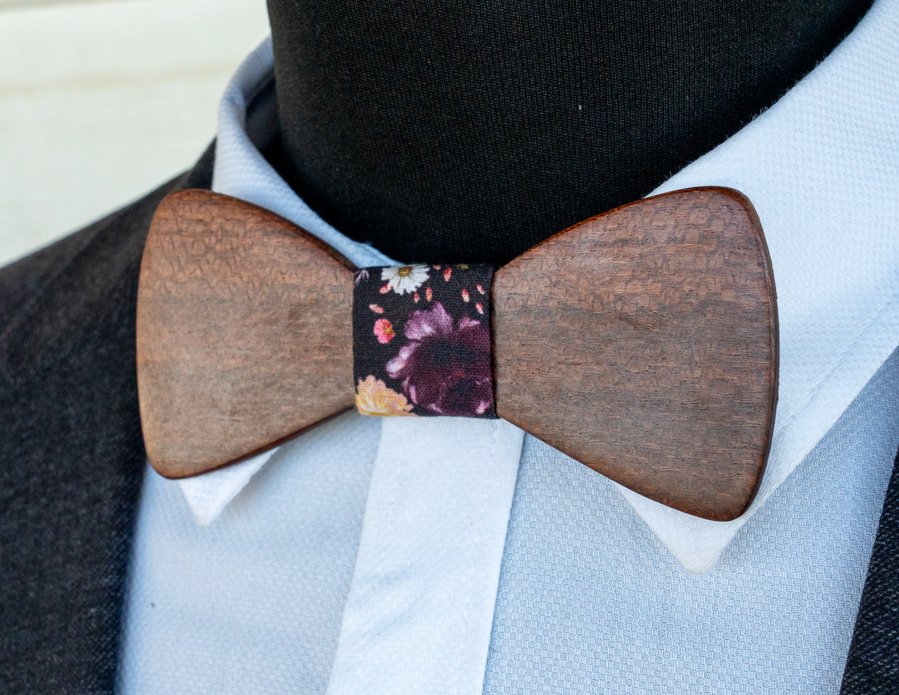 Handmade Beefwood Bowtie