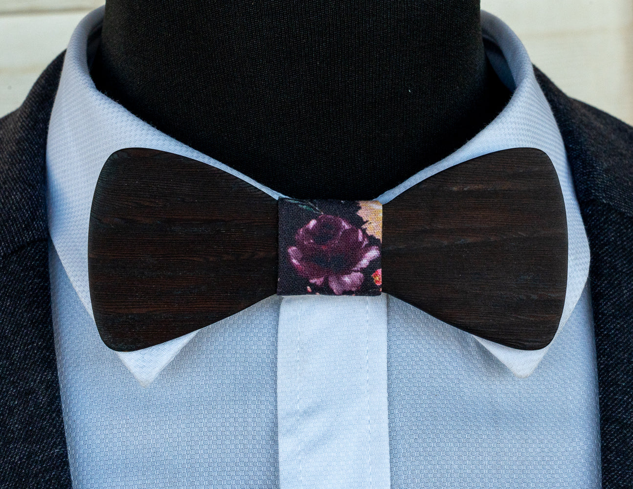 Handmade Charred Huon Pine Wood Bowtie