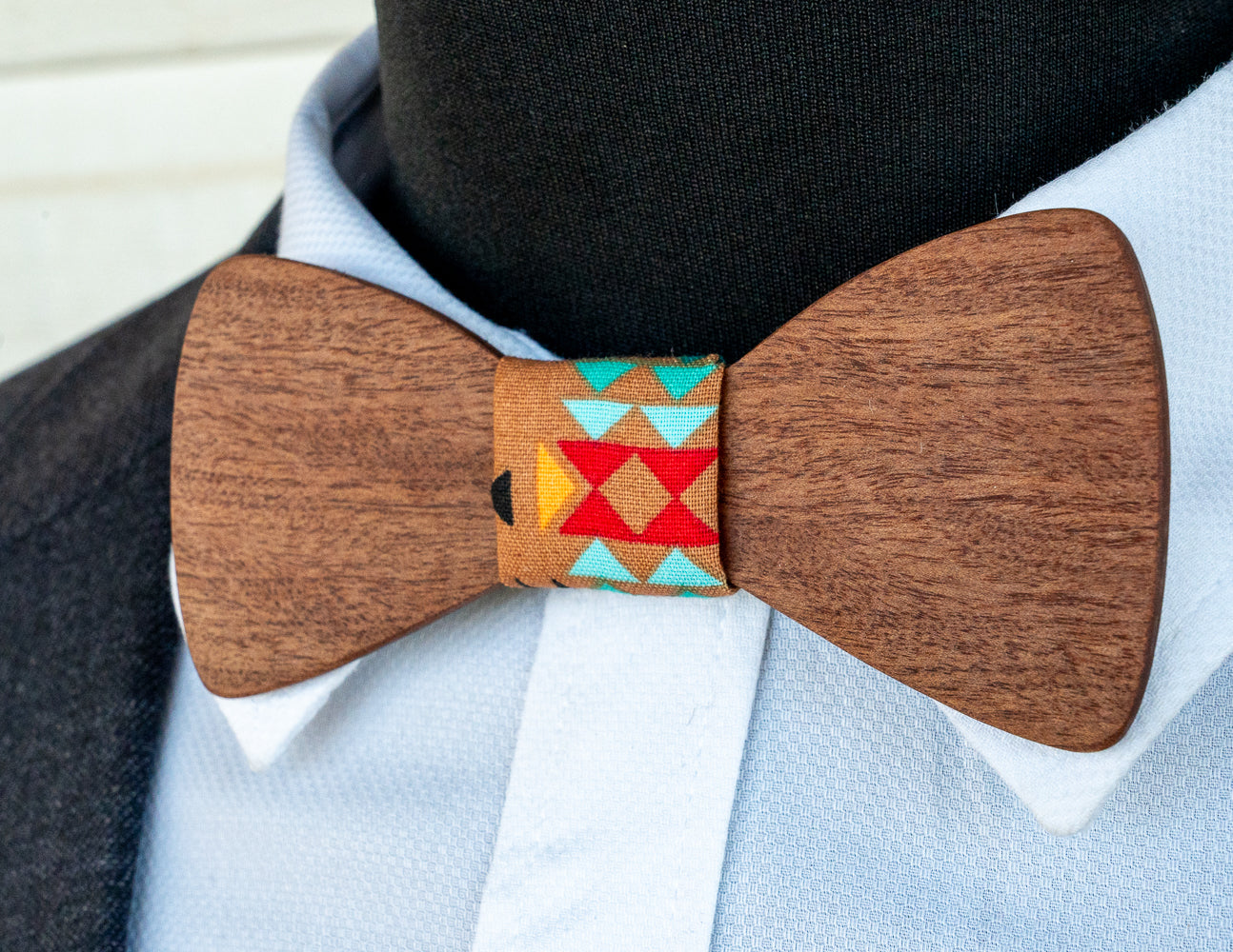 Handmade Redgum Wood Bowtie