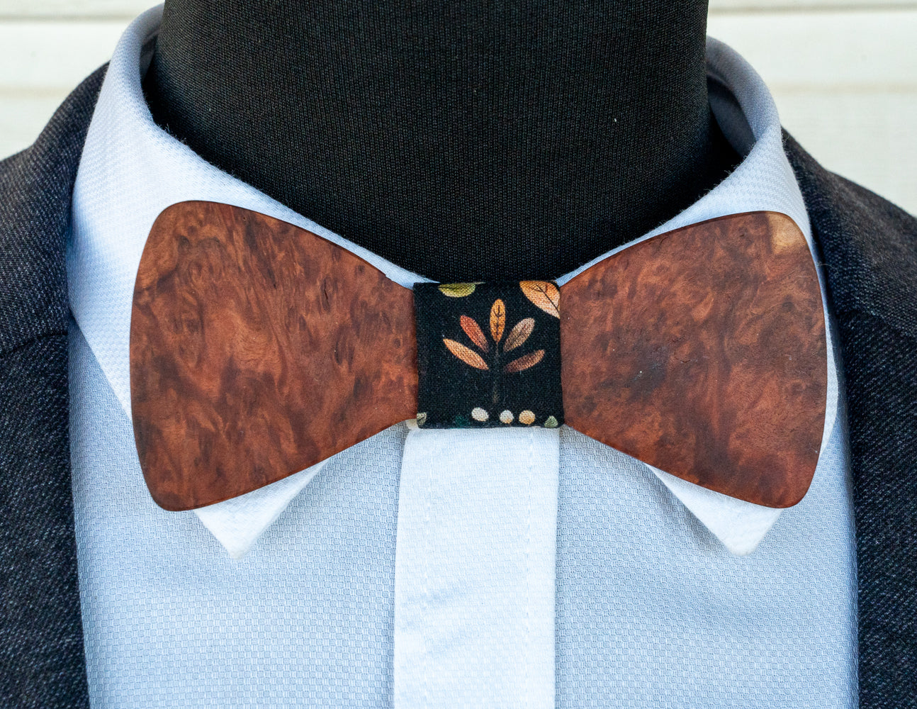 Handmade Red Mallee Burl Bowtie
