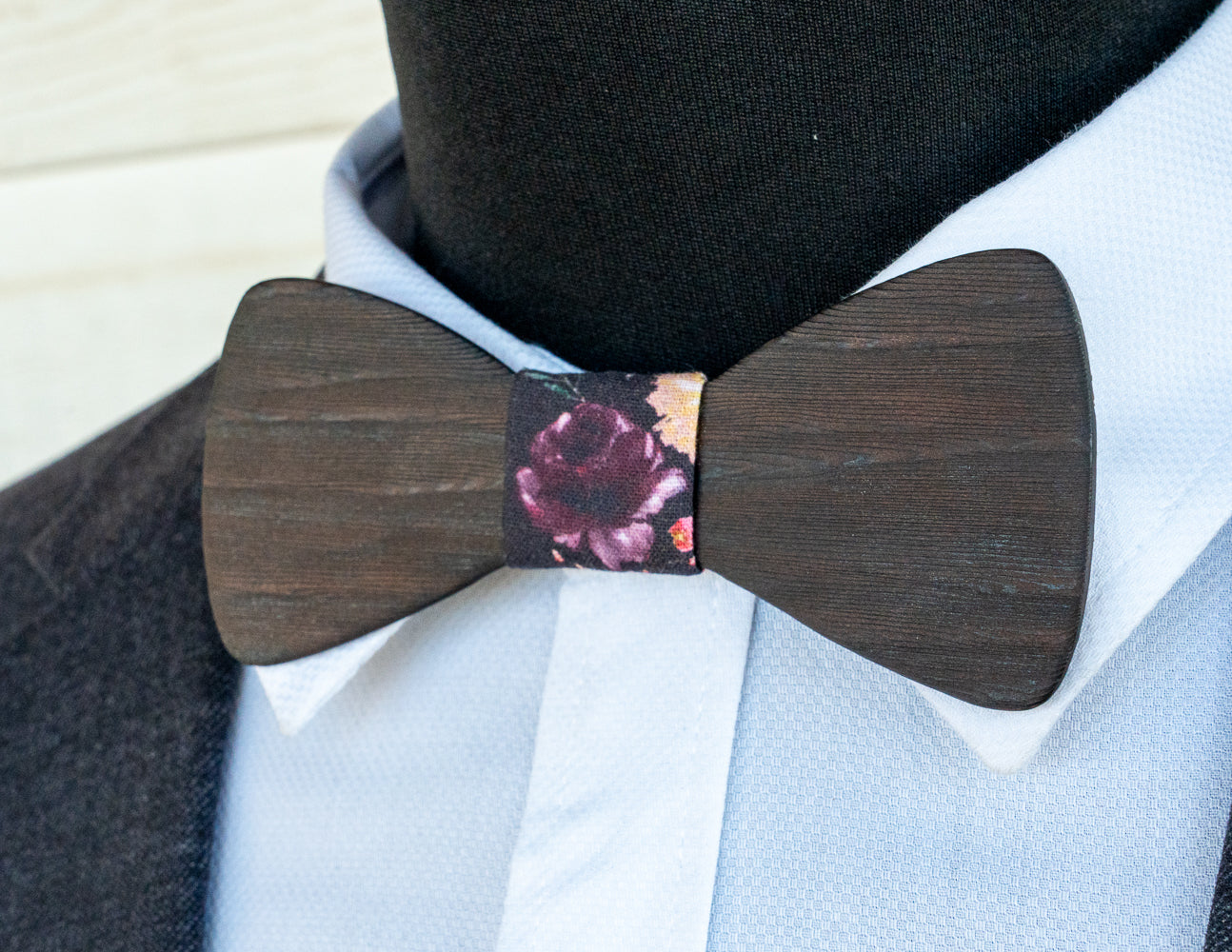 Handmade Charred Huon Pine Wood Bowtie