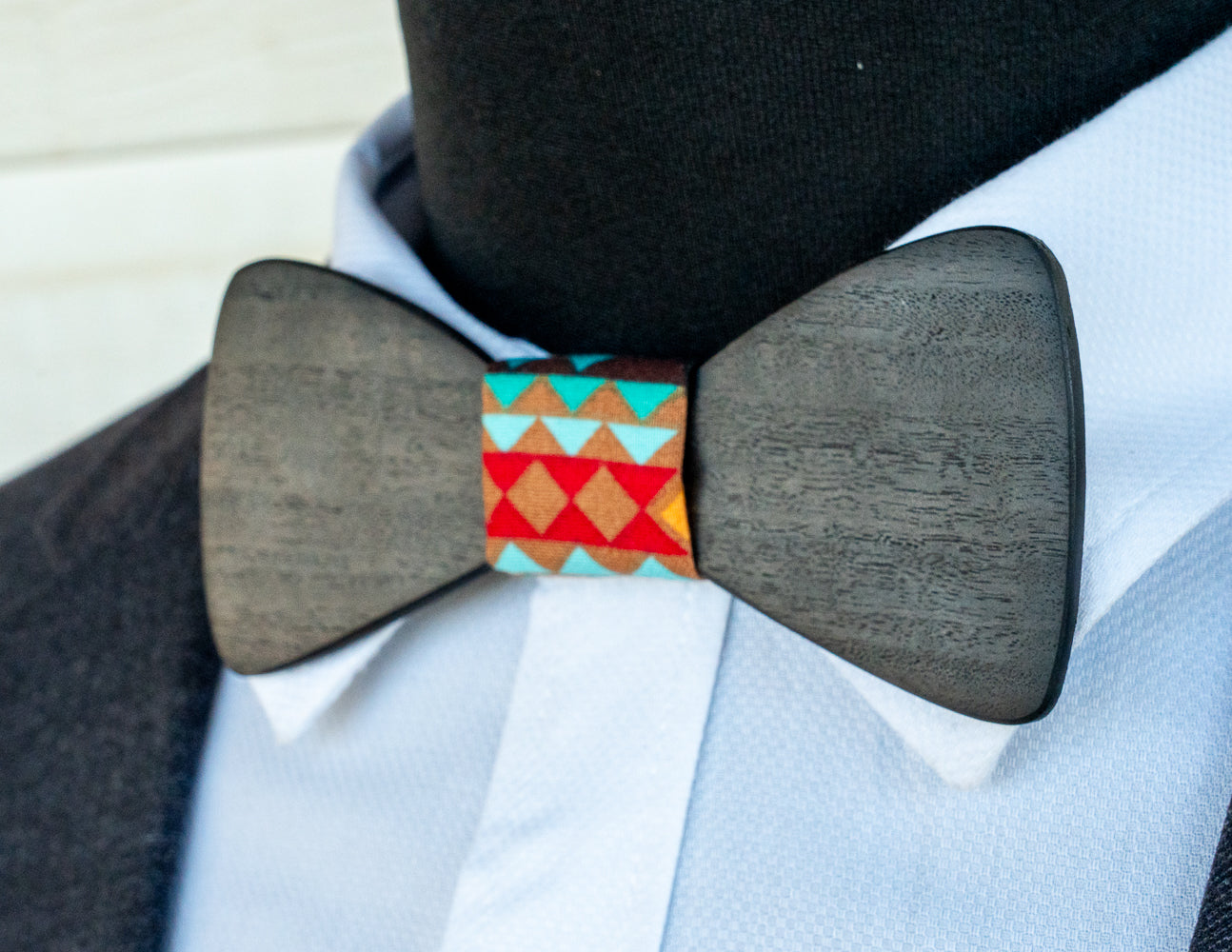 Handmade Ancient 4000yr old Redgum Bowtie