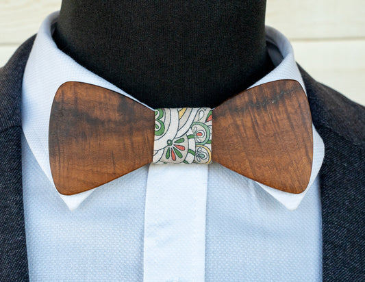 Handmade Ringed Gidgee Wood Bowtie
