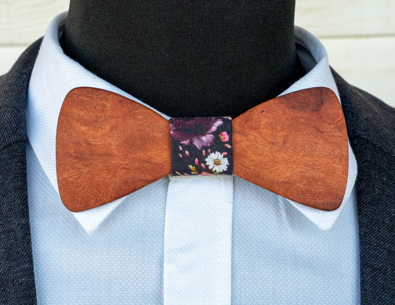 Handmade Redgum Wood Bowtie