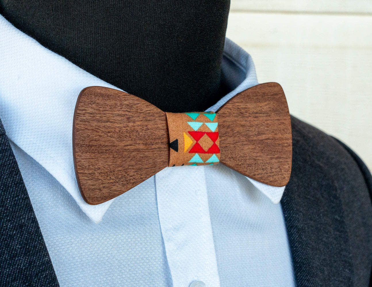 Handmade Redgum Wood Bowtie