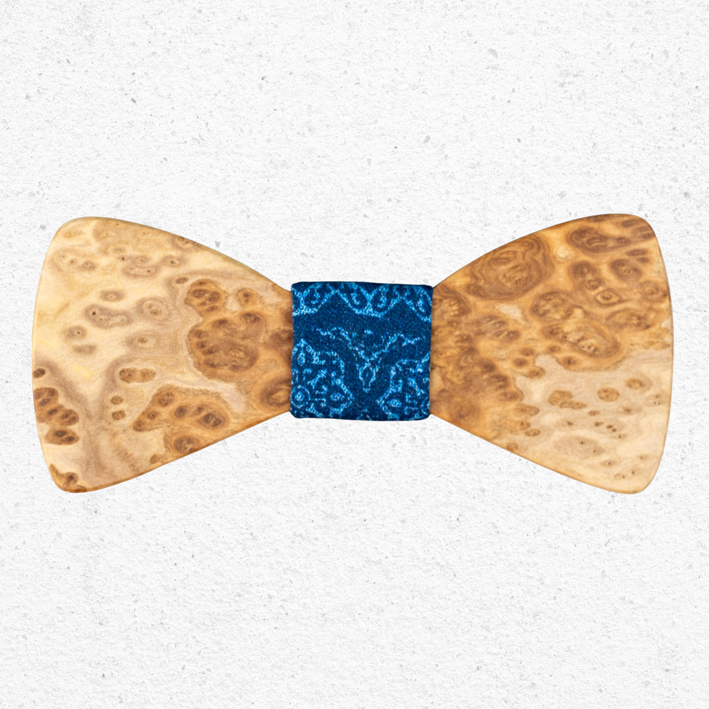 Handmade Brown Mallee Burl Wood Bowtie
