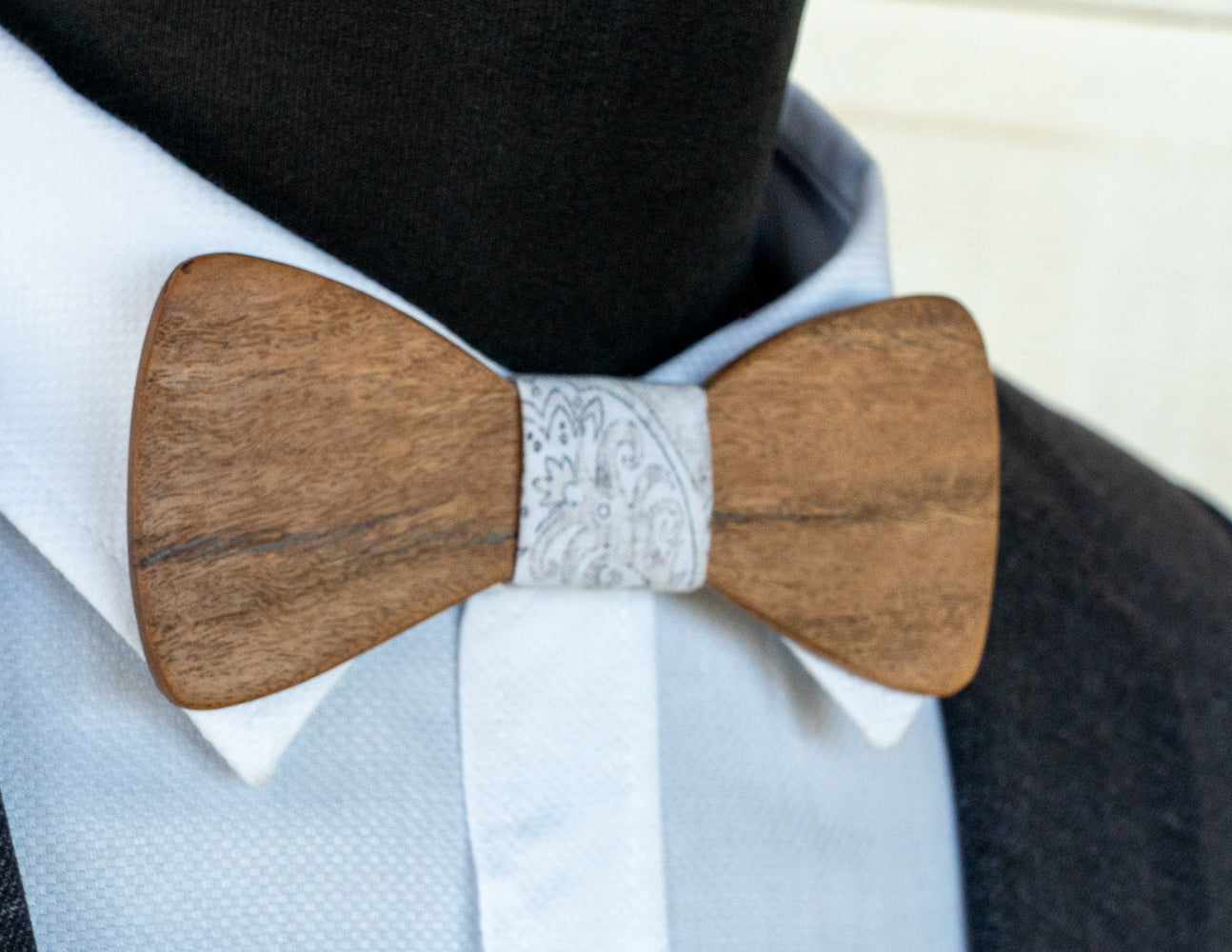 Handmade Blackbutt Wood Bowtie