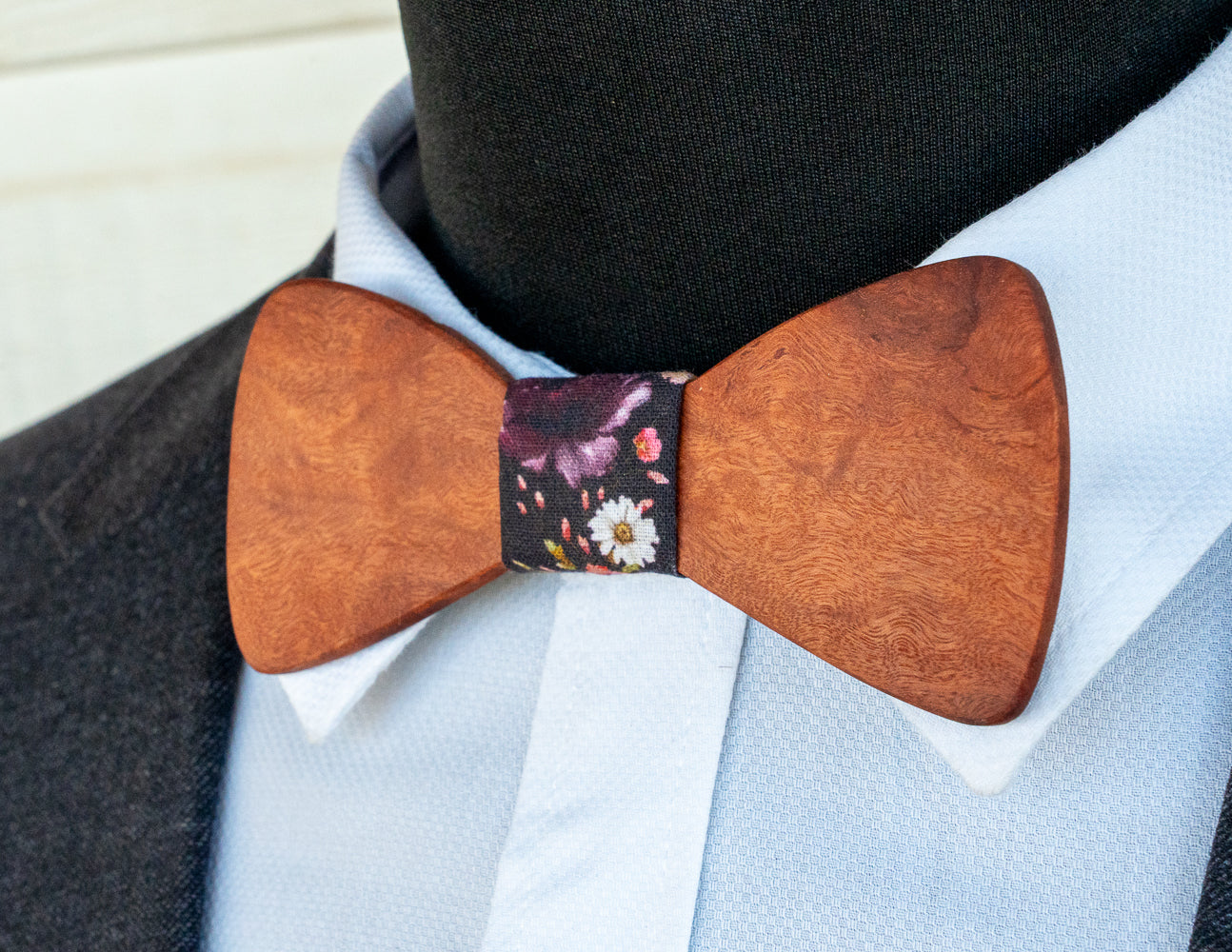 Handmade Redgum Wood Bowtie